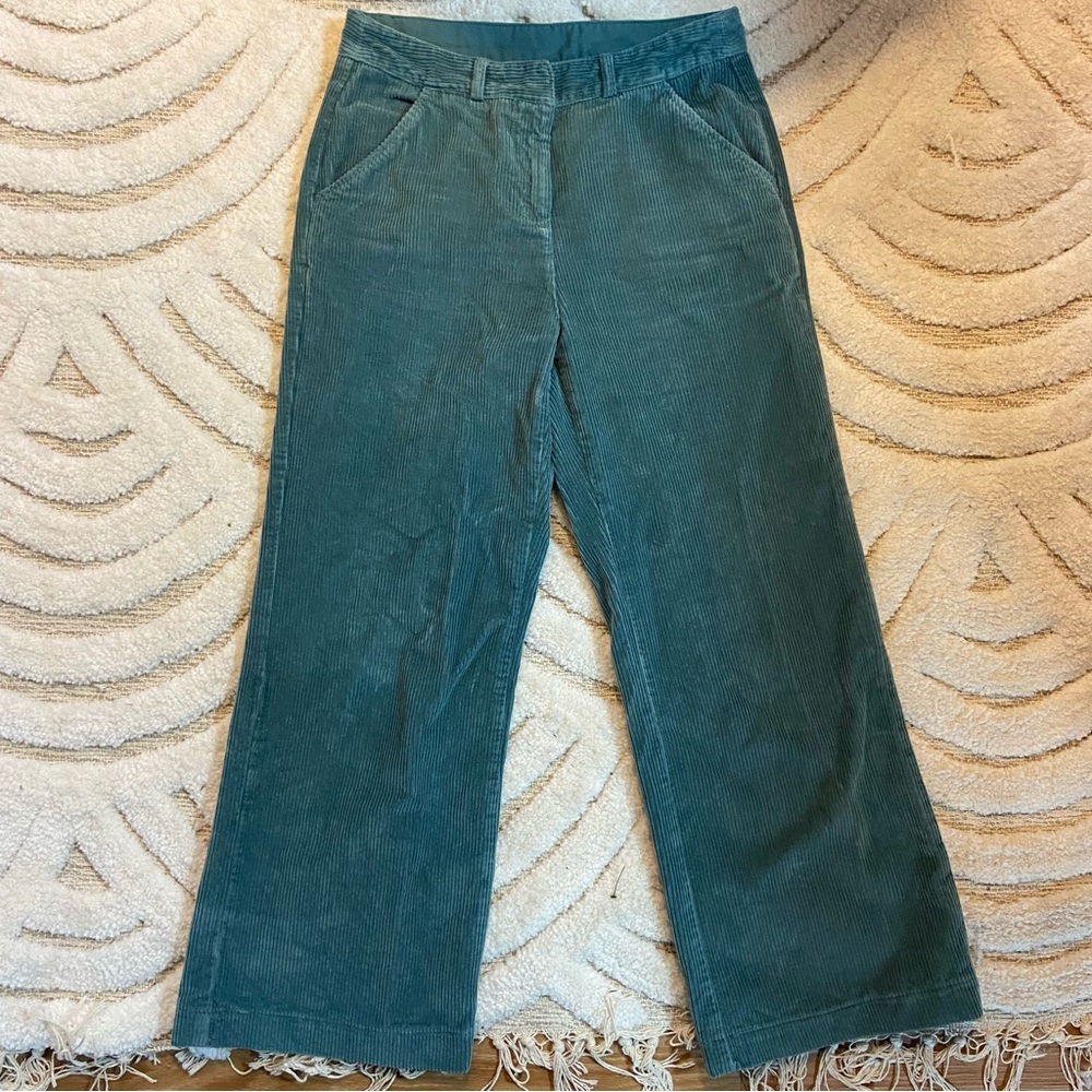 Poetry Teal Wide Leg Corduroy Pants